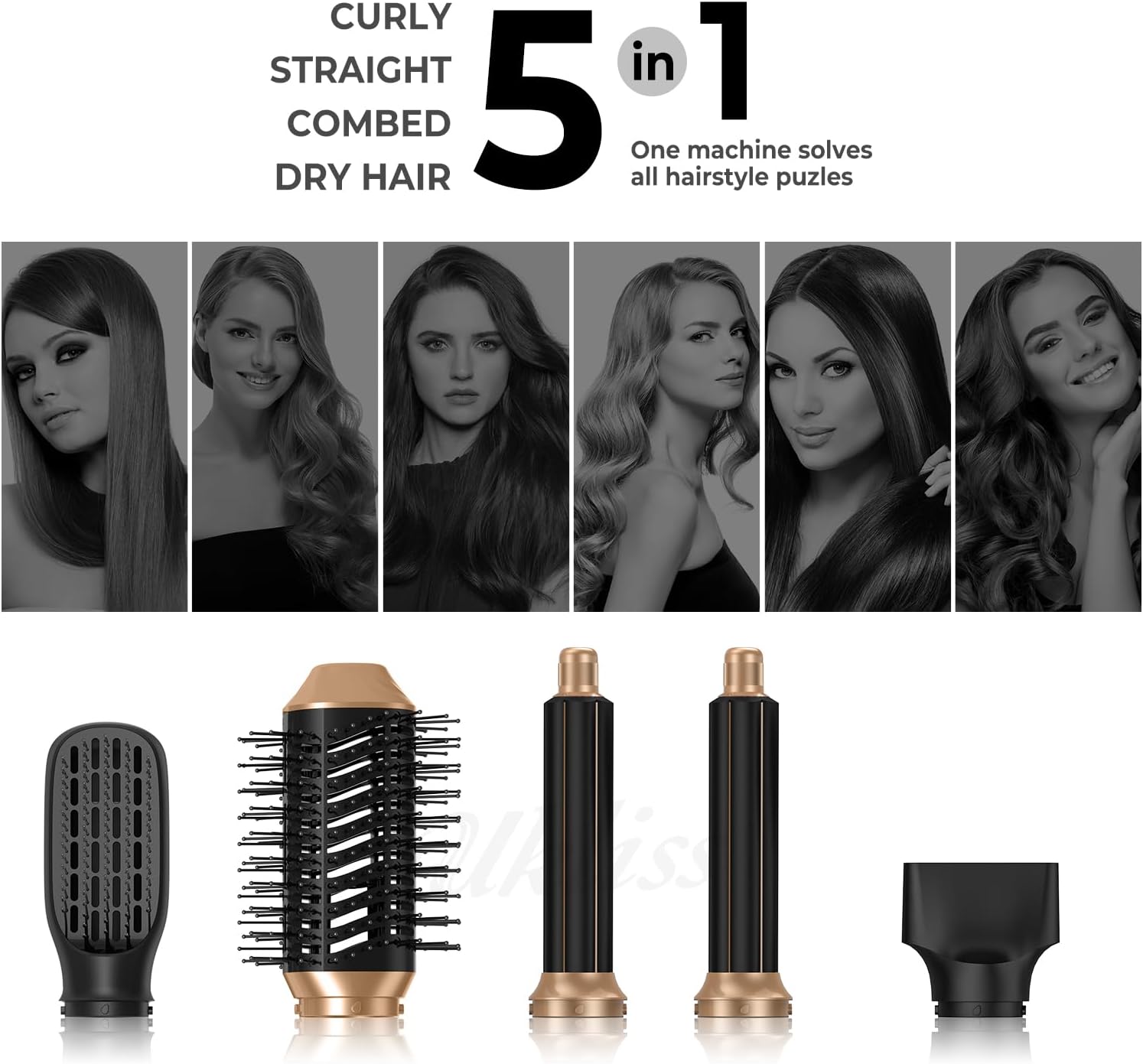 5 in 1 - Hårtork och styling FyndOnline