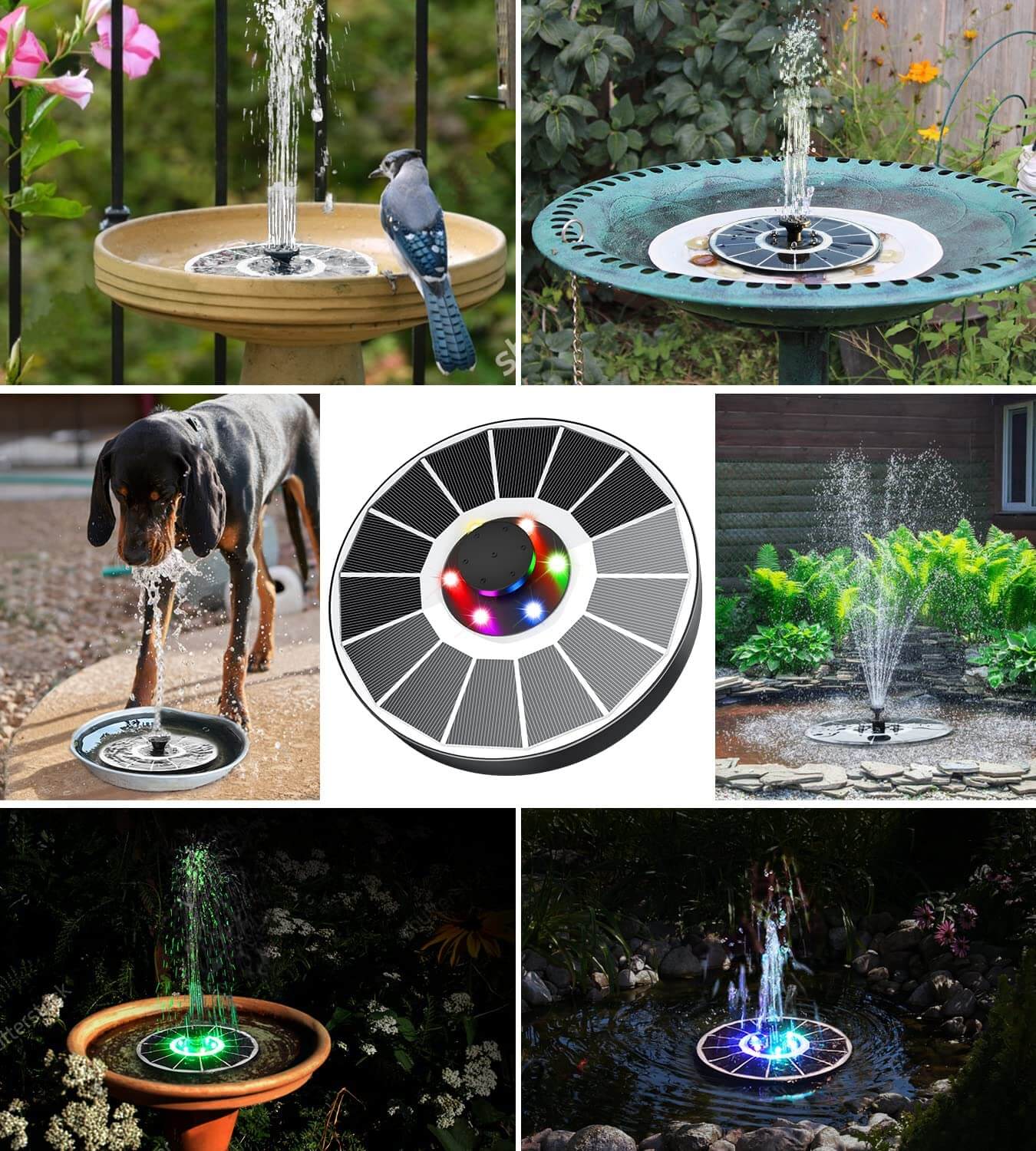 LED Solar vattenfontän FyndOnline