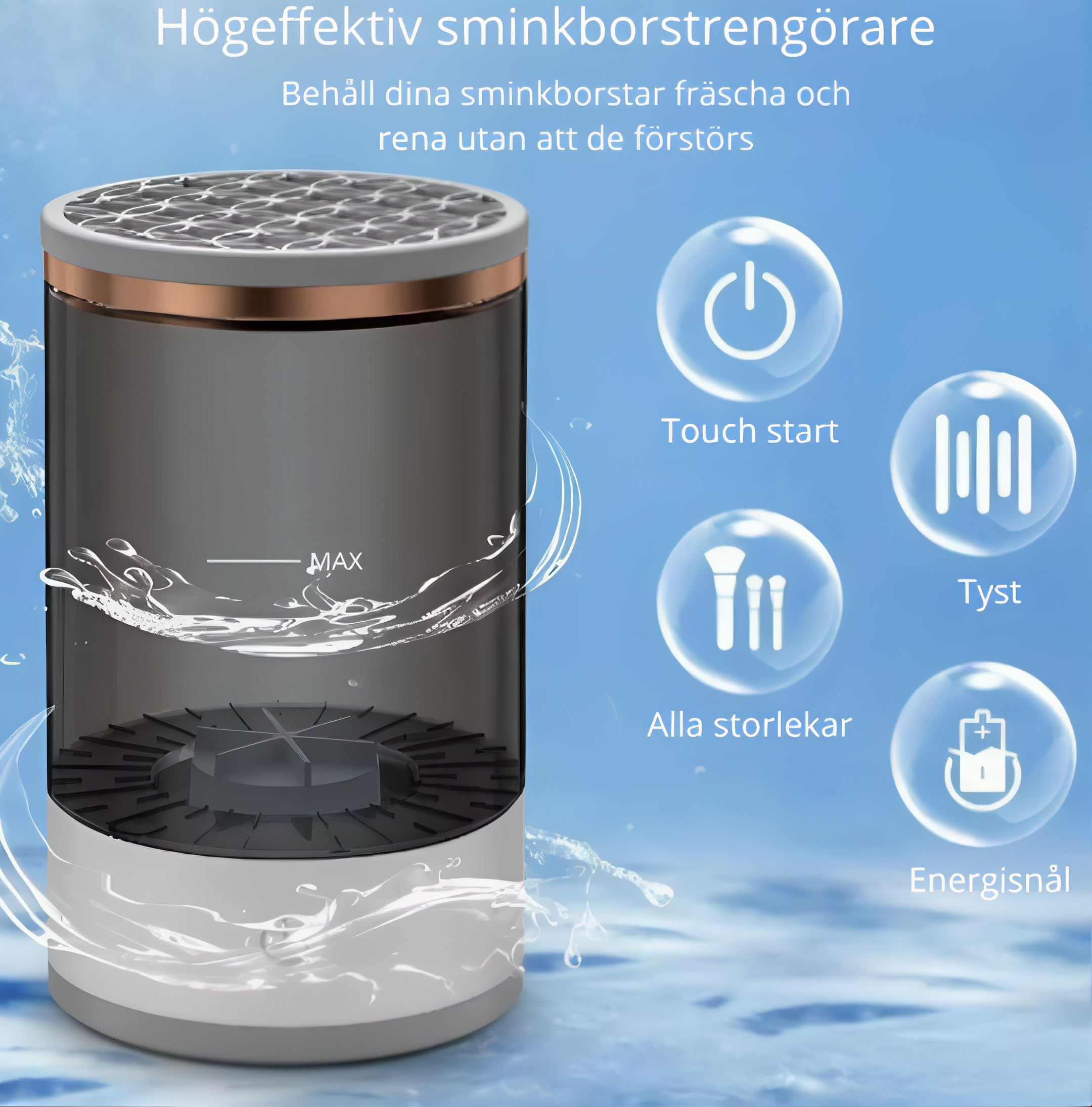 Rengöringsmaskin för sminkborstar Fyndonline.se