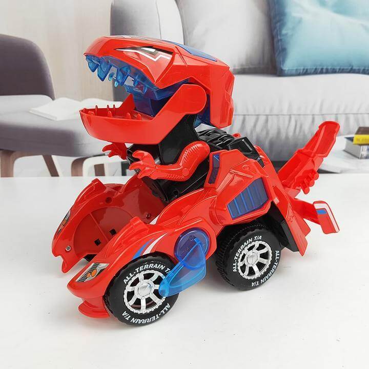 Förvandlande dinosaurie LED-bil Fyndonline