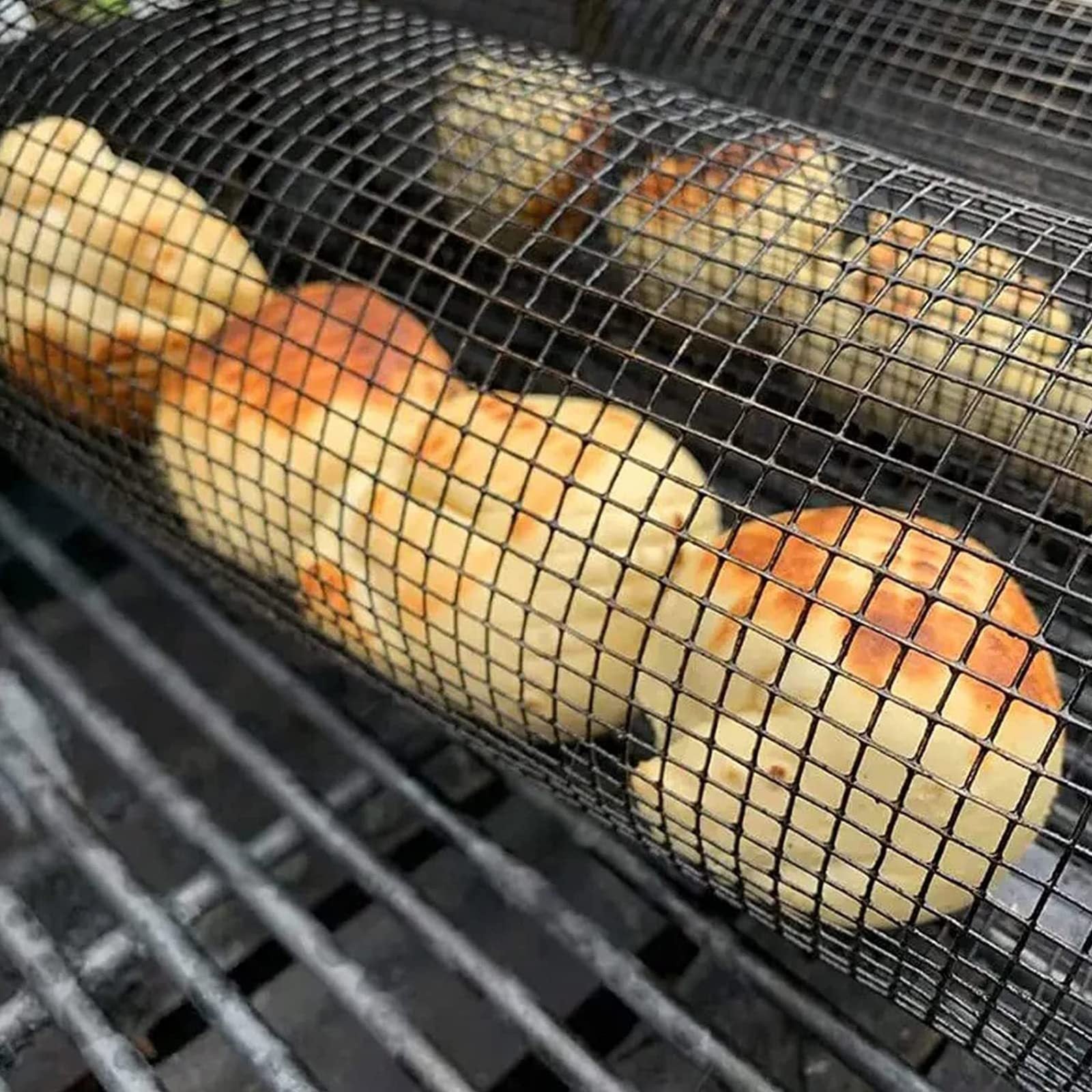 Roterande grillkorg i metall- Portabel BBQ-korg TrendifyShop