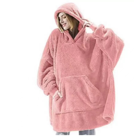 Rosa varm hoodie perfekt till vinter, Billiga fynd fyndonline.se