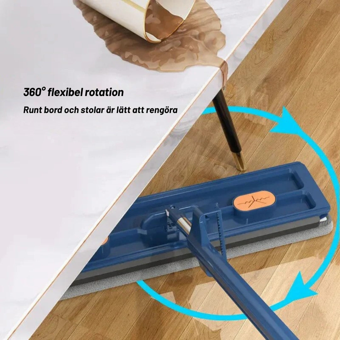 Kompakt design som gör moppen enkel att förvara i små utrymmen