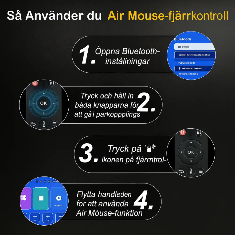 Mini Pro 4 - Bärbar Miniprojektor 4K 1080P Full HD - Projektor