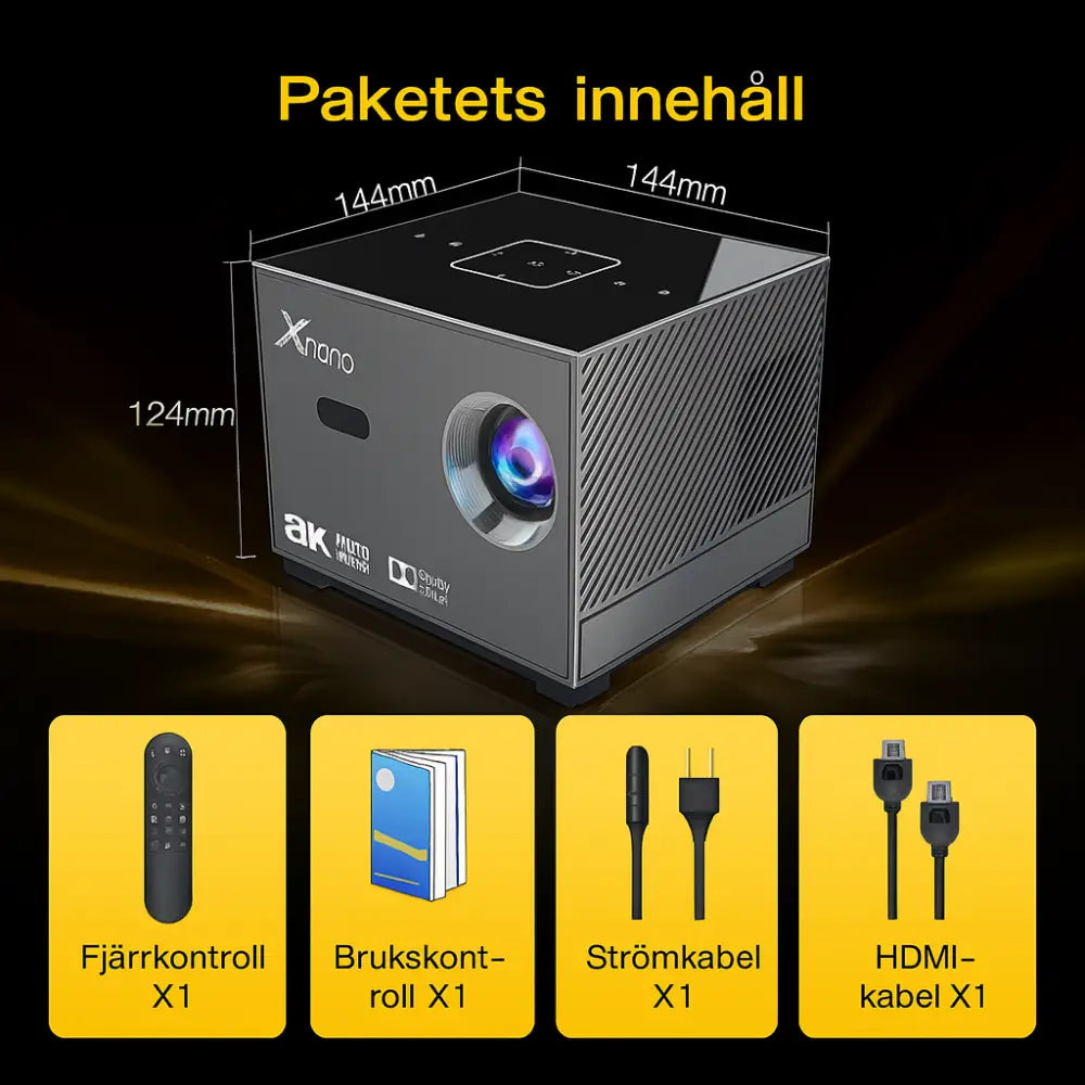 Mini Pro 5 - Portabel miniprojektor med HD och 450 ANSI - Projektor