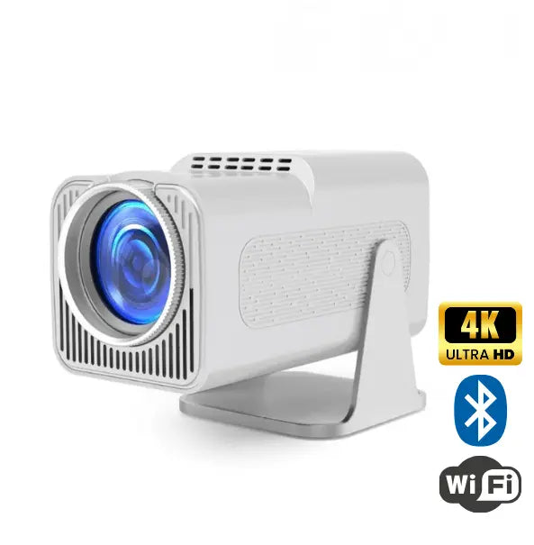 Mini Pro 2 smart miniprojektor med 4K Ultra HD, Bluetooth och WiFi, designad för hemmabio upplevelser.