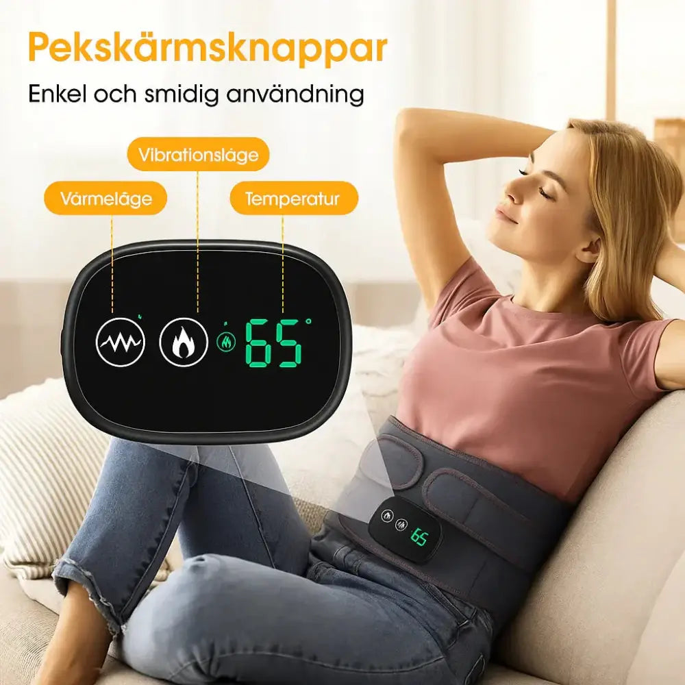 TheraBelt – Ryggbälte med värme rödljus IR/LED & massage FyndOnline