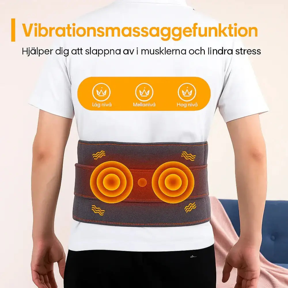 TheraBelt – Ryggbälte med värme rödljus IR/LED & massage FyndOnline
